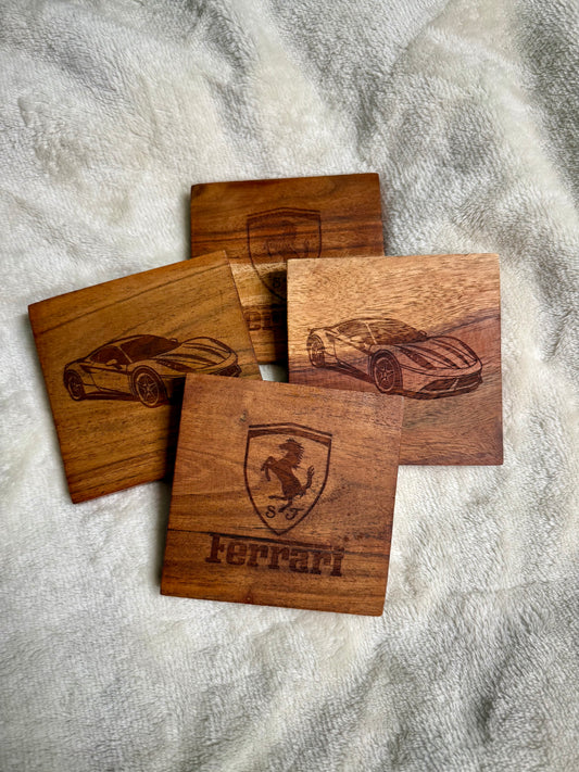 Custom Coasters (set of 4, 2 designs)