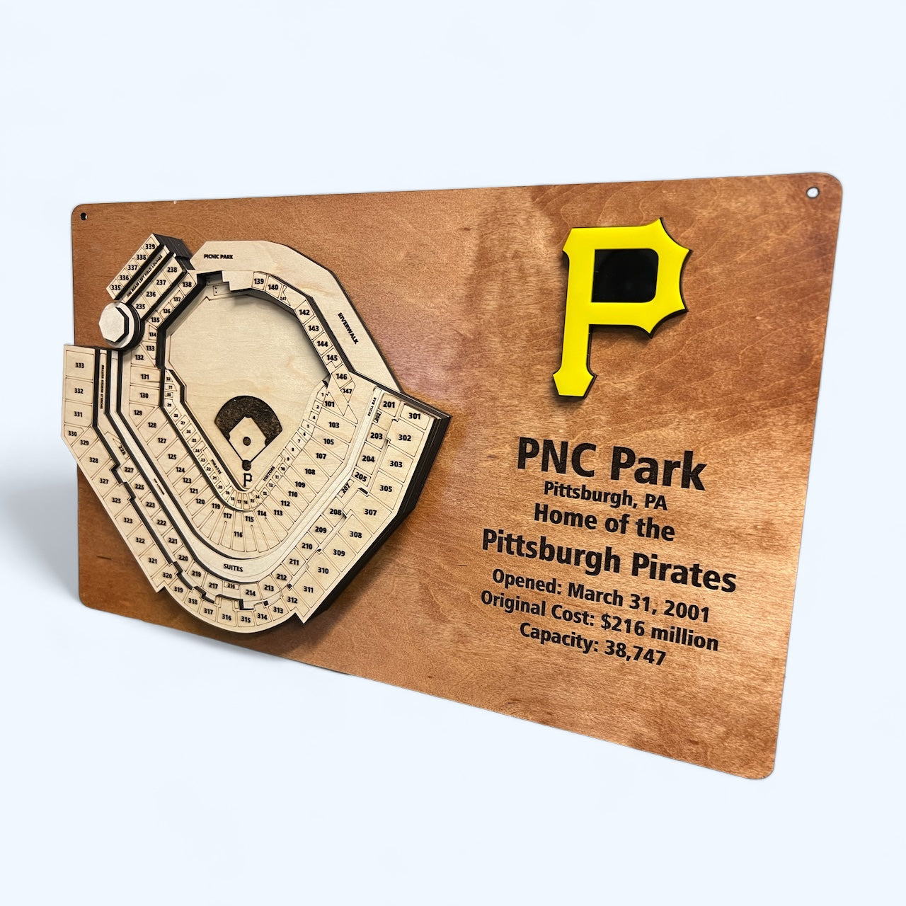 PNC Park/Pittsburgh Pirates 3D Display Art