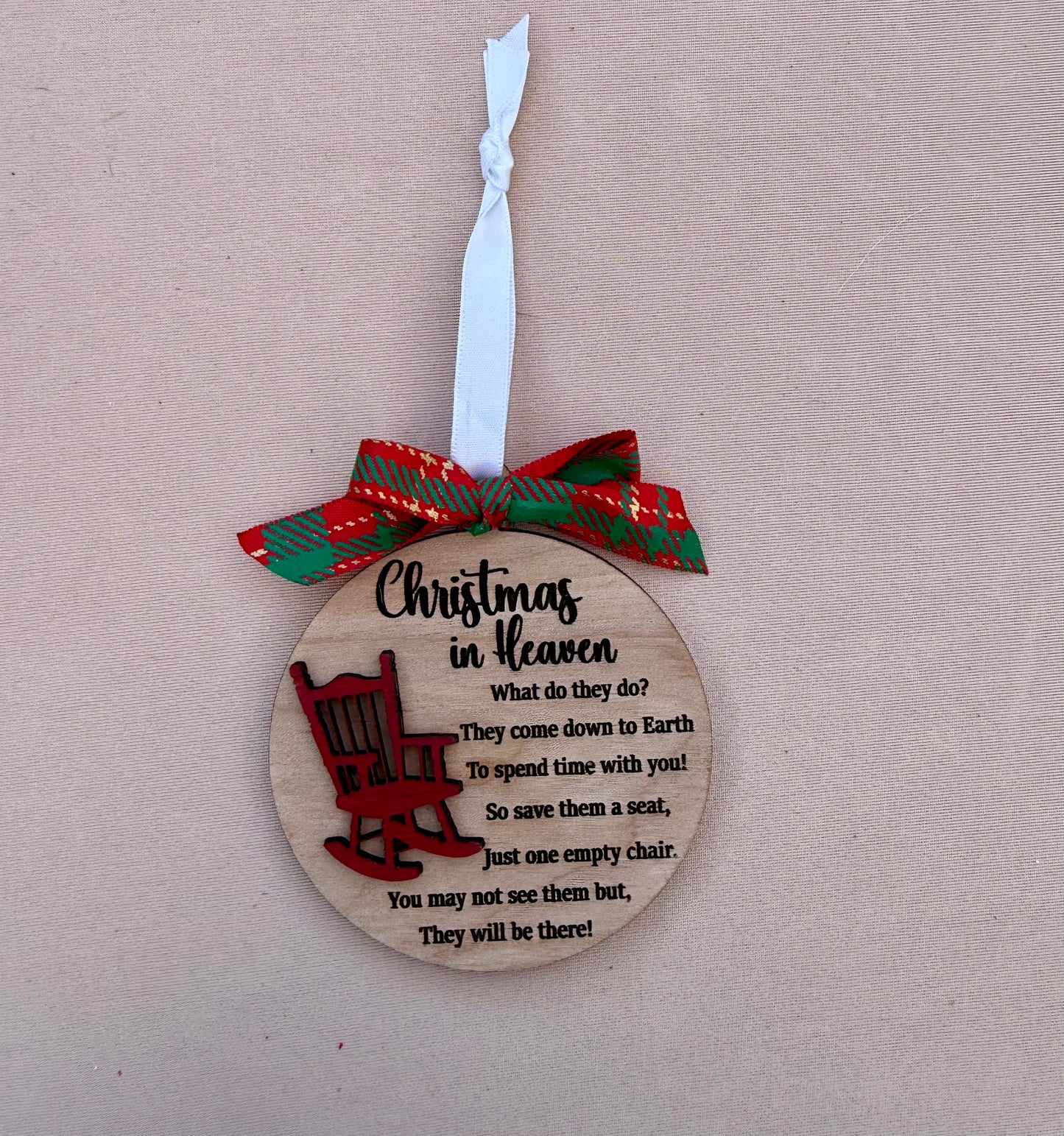 Christmas in Heaven Memorial Ornament Gift