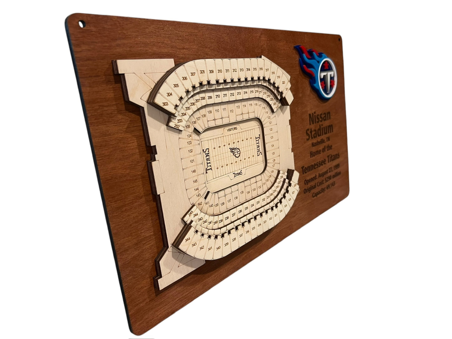 Nissan Stadium, Tennessee Titans  Football Stadium 3D Display Art