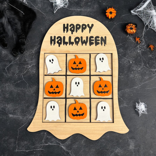 Happy Halloween Tic Tac Toe Game