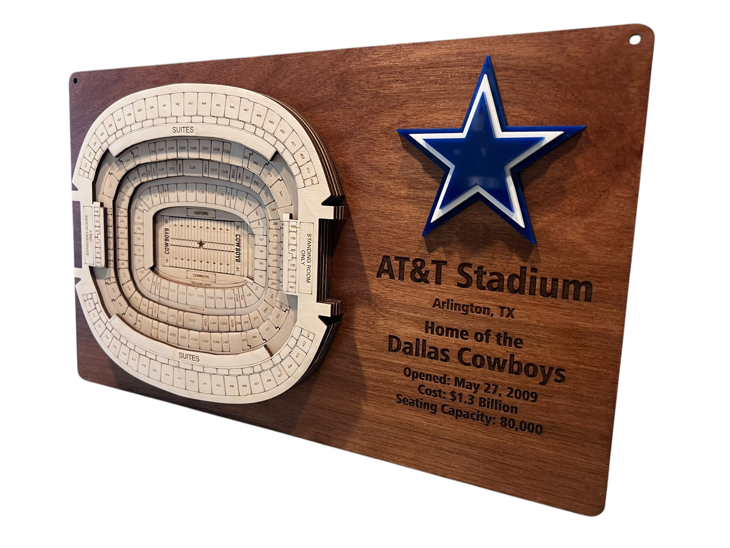 Dallas Stadium/Cowboy Stadium 3D Display Art