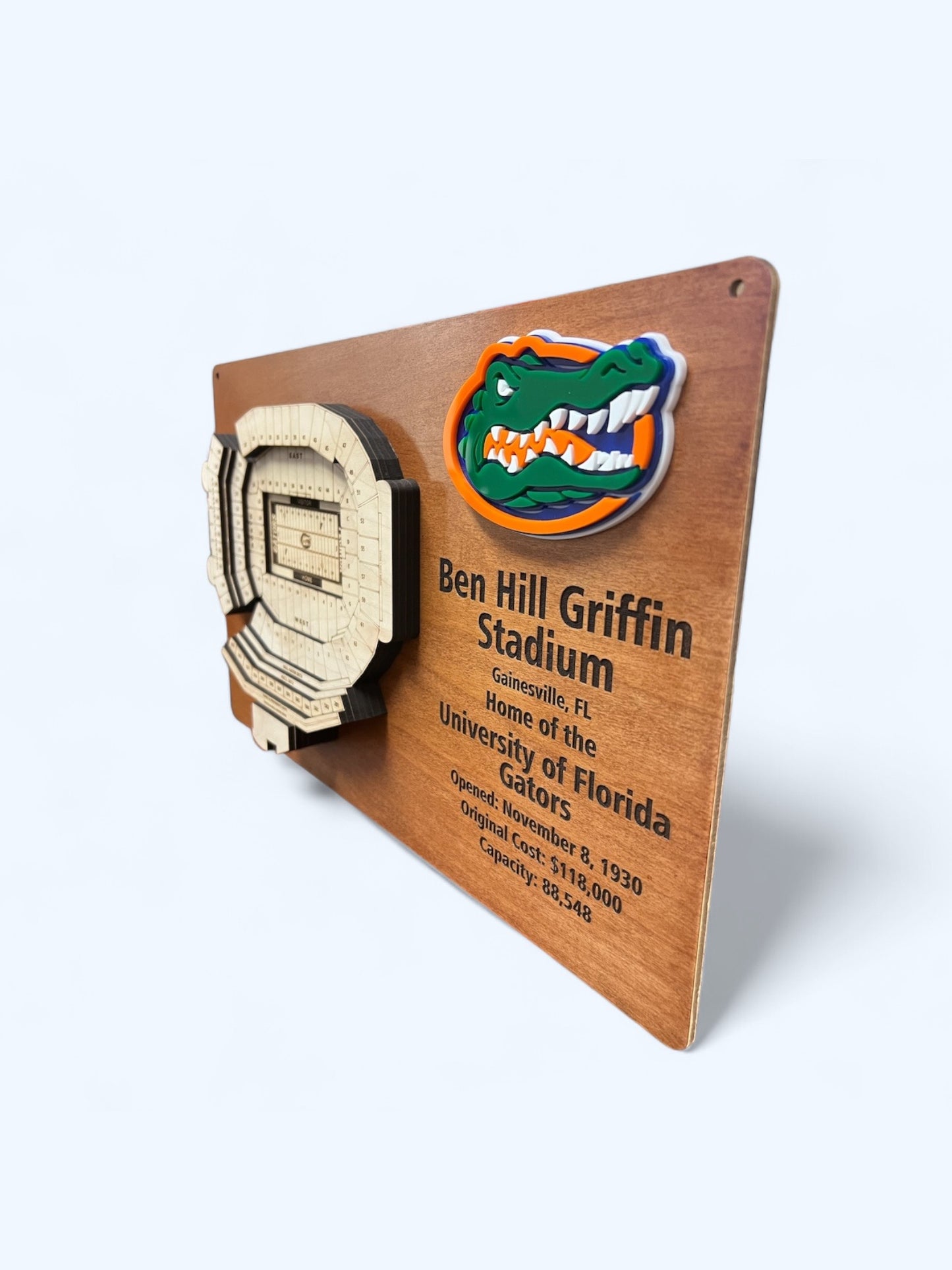 Ben Hill Stadium, University Florida Gators Football Team Stadium 3D Display Art