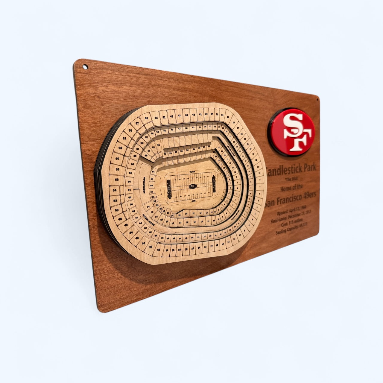 Candlestick Park/San Francisco 49ers Wooden Display