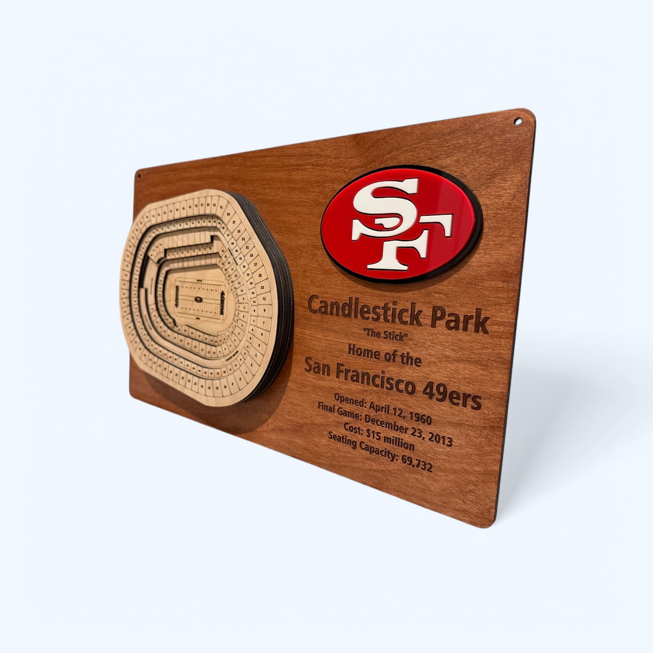 Candlestick Park/San Francisco 49ers Wooden Display