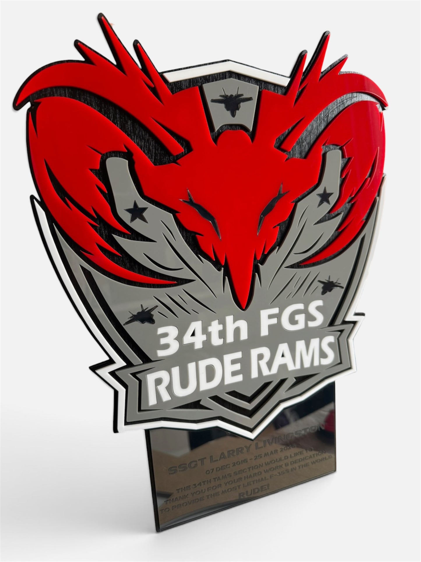 34th FGS Plaque