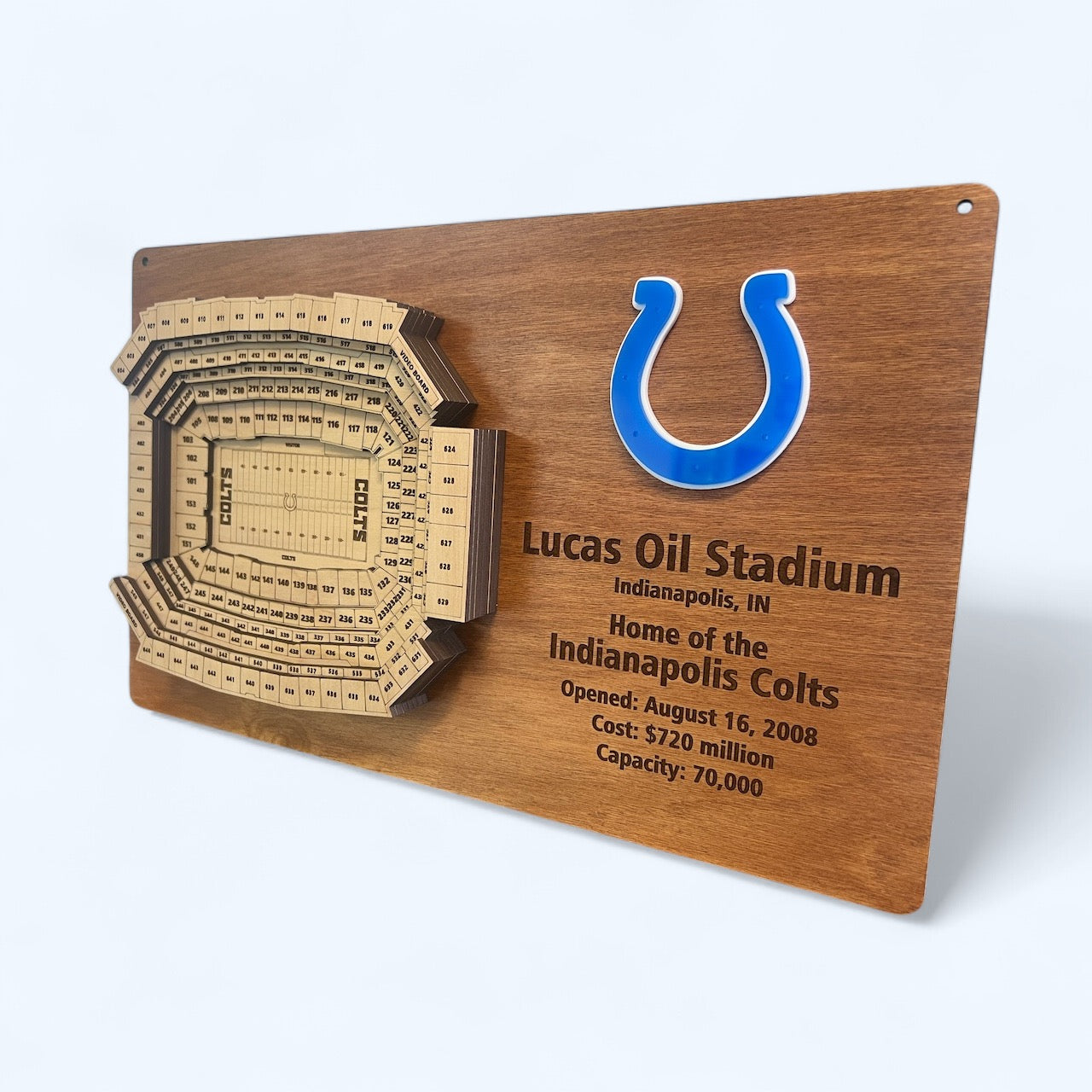 Lucas Oil Stadium/Indianapolis Colts 3D Display Art