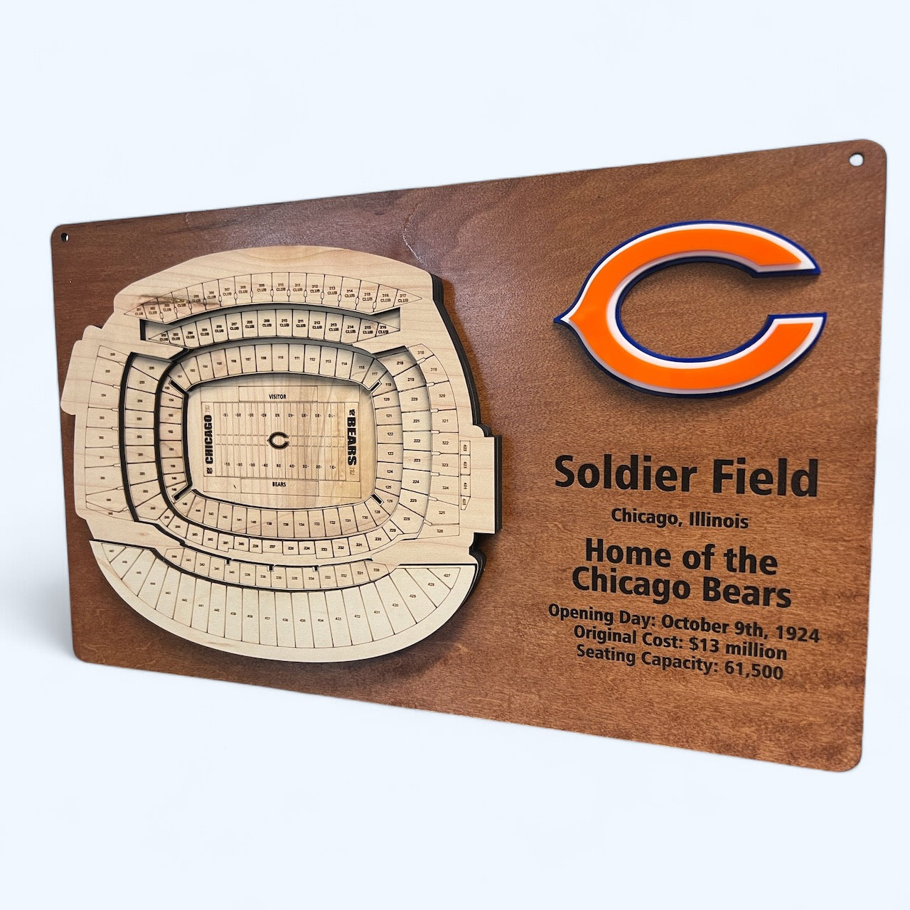 Solider Field/Chicago Bears 3D Display Art