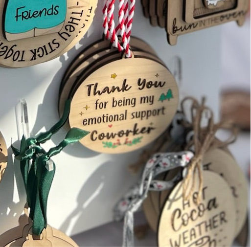 Emotional Support Coworker Ornament