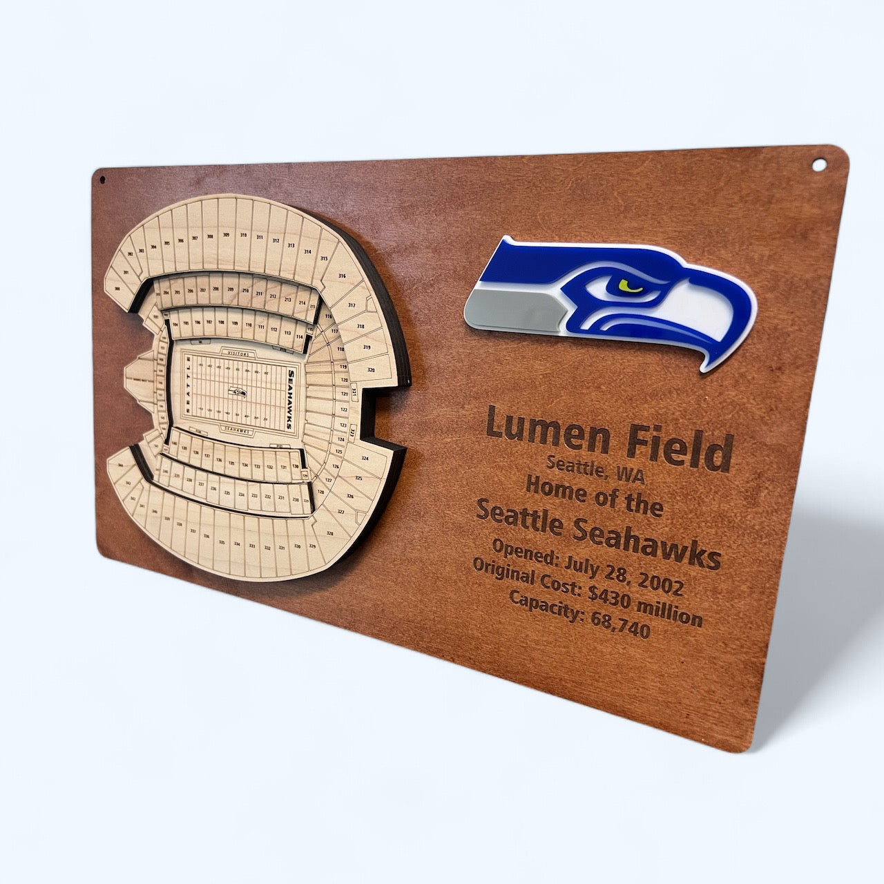 Lumen Field/Seattle Seahawks 3D Display Art