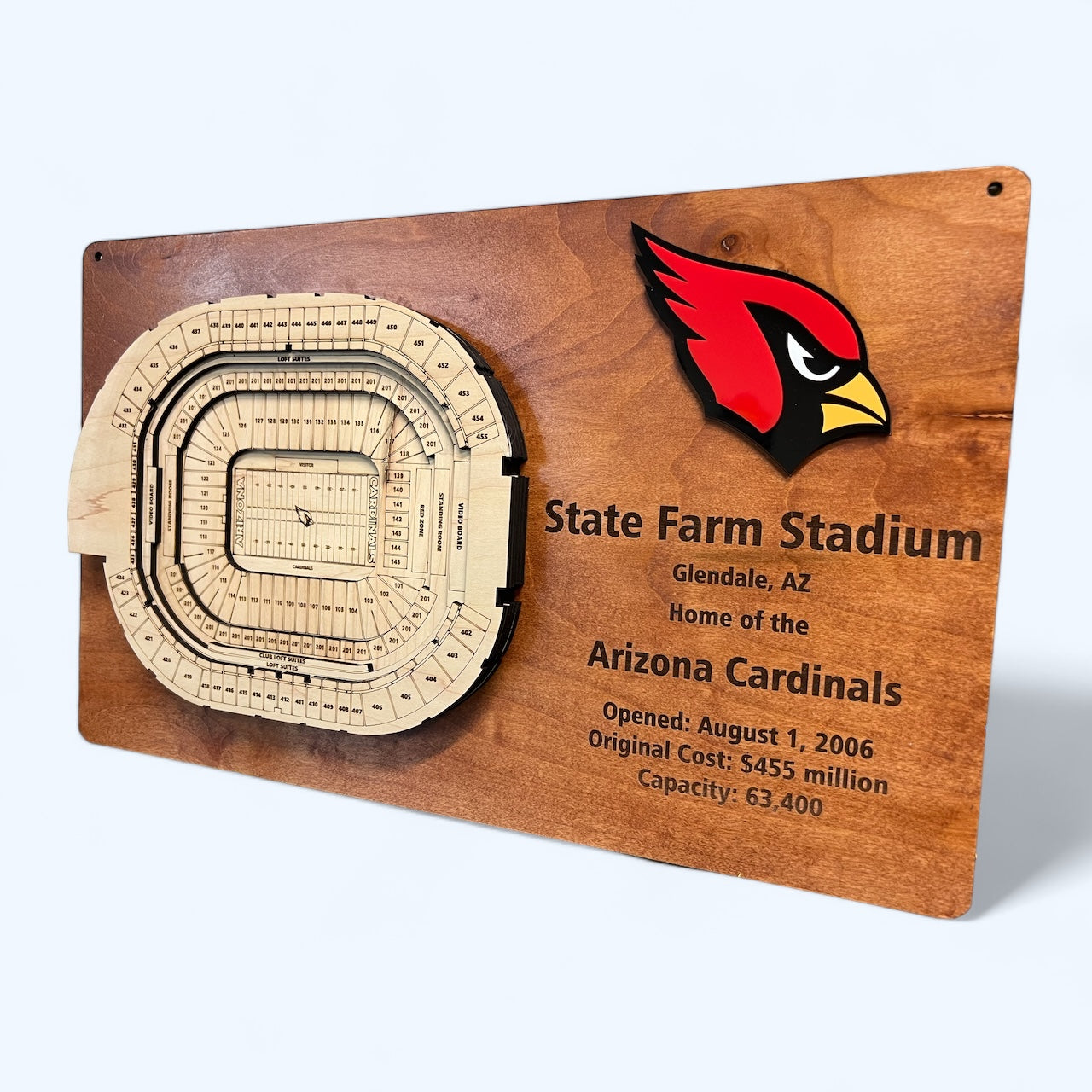 State Farm Stadium/Arizona Cardinals 3D Display Art