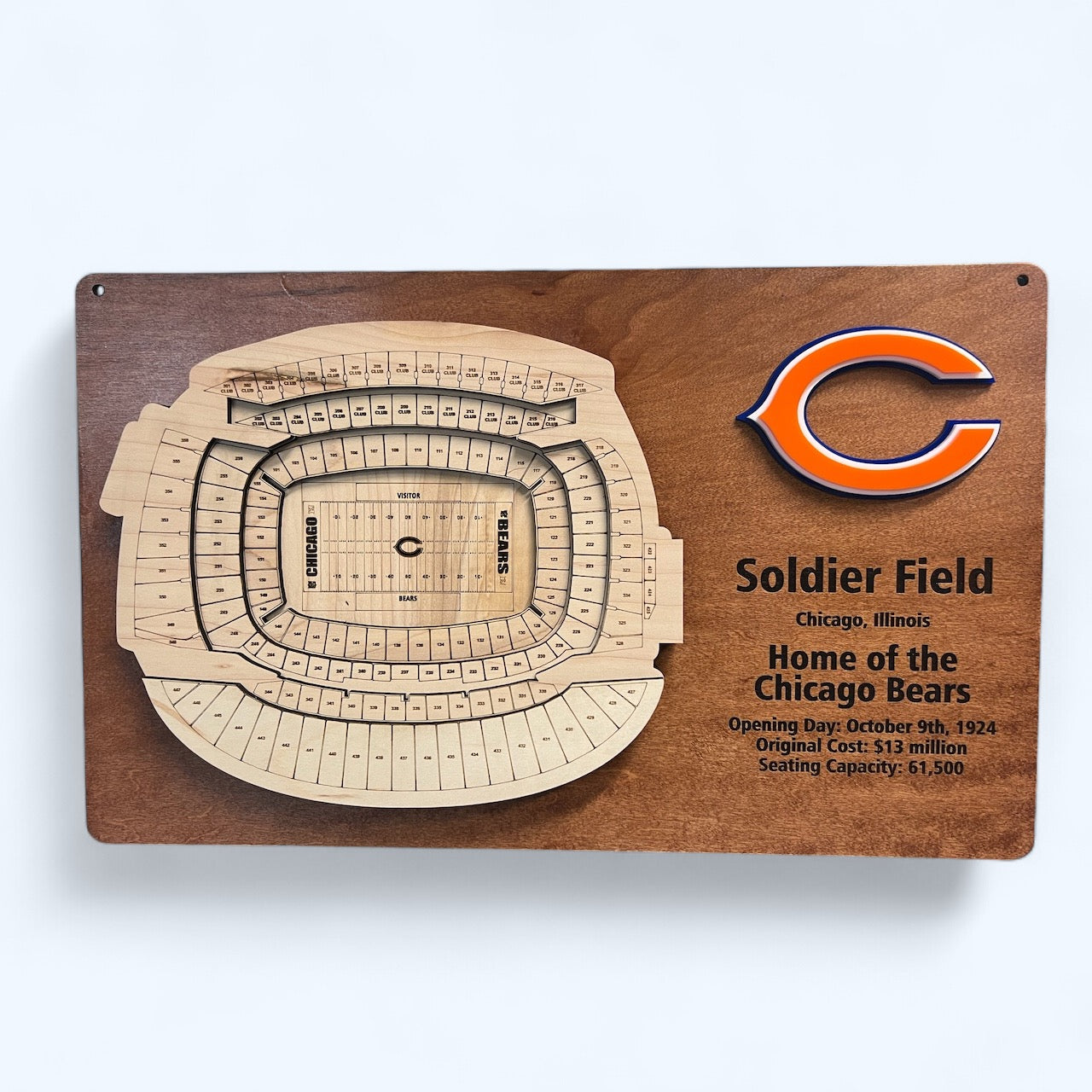 Solider Field/Chicago Bears 3D Display Art