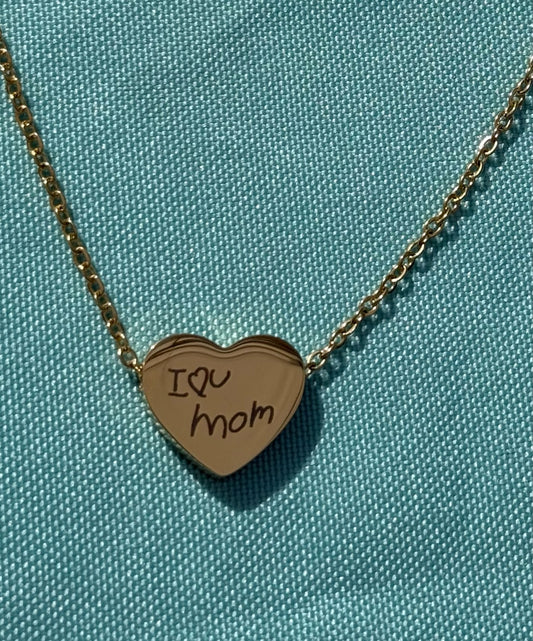 Traced Handwriting Necklace