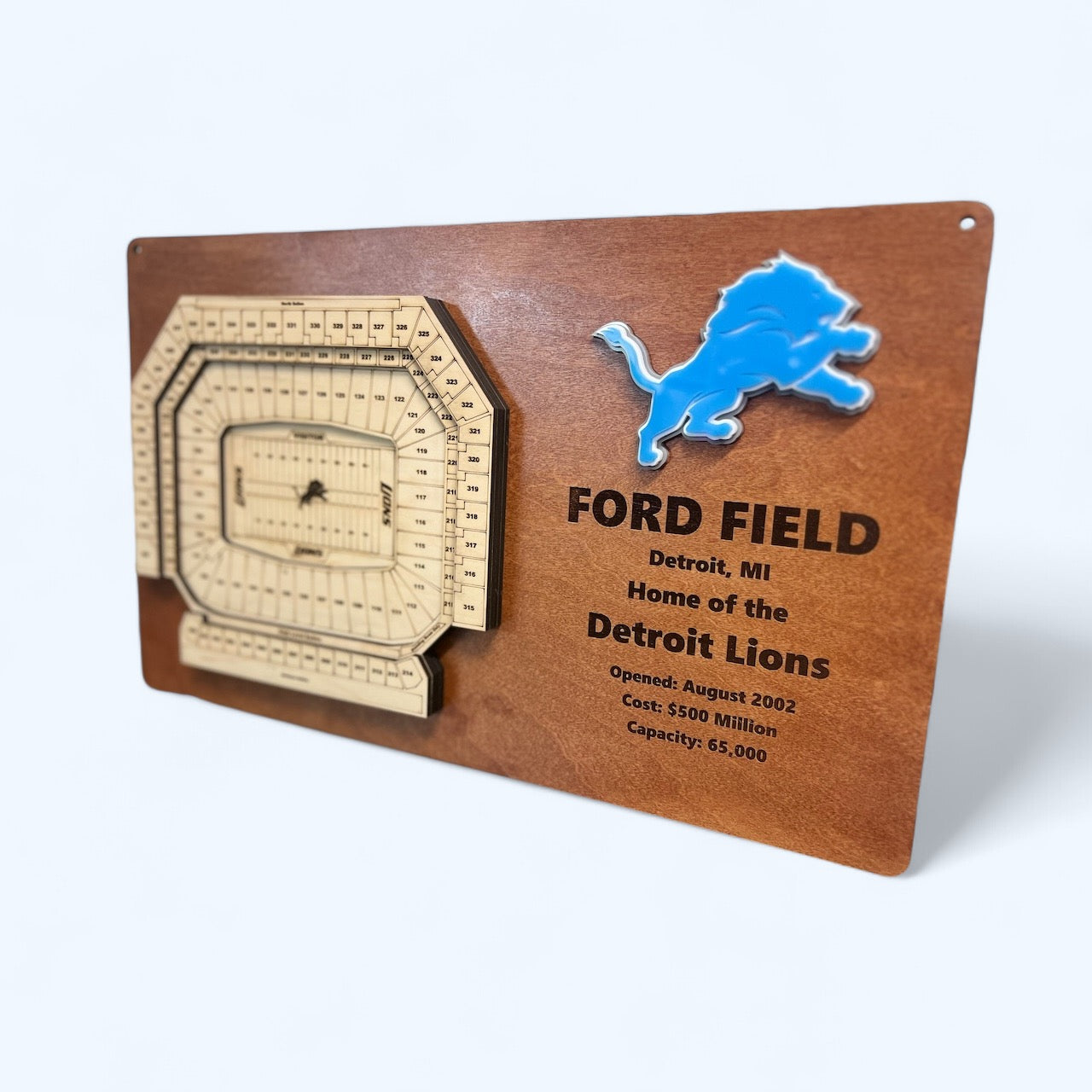 Ford Field/Detroit Lions 3D Display Art