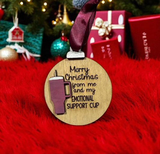 Merry Christmas from me and my Emotional Support Cup