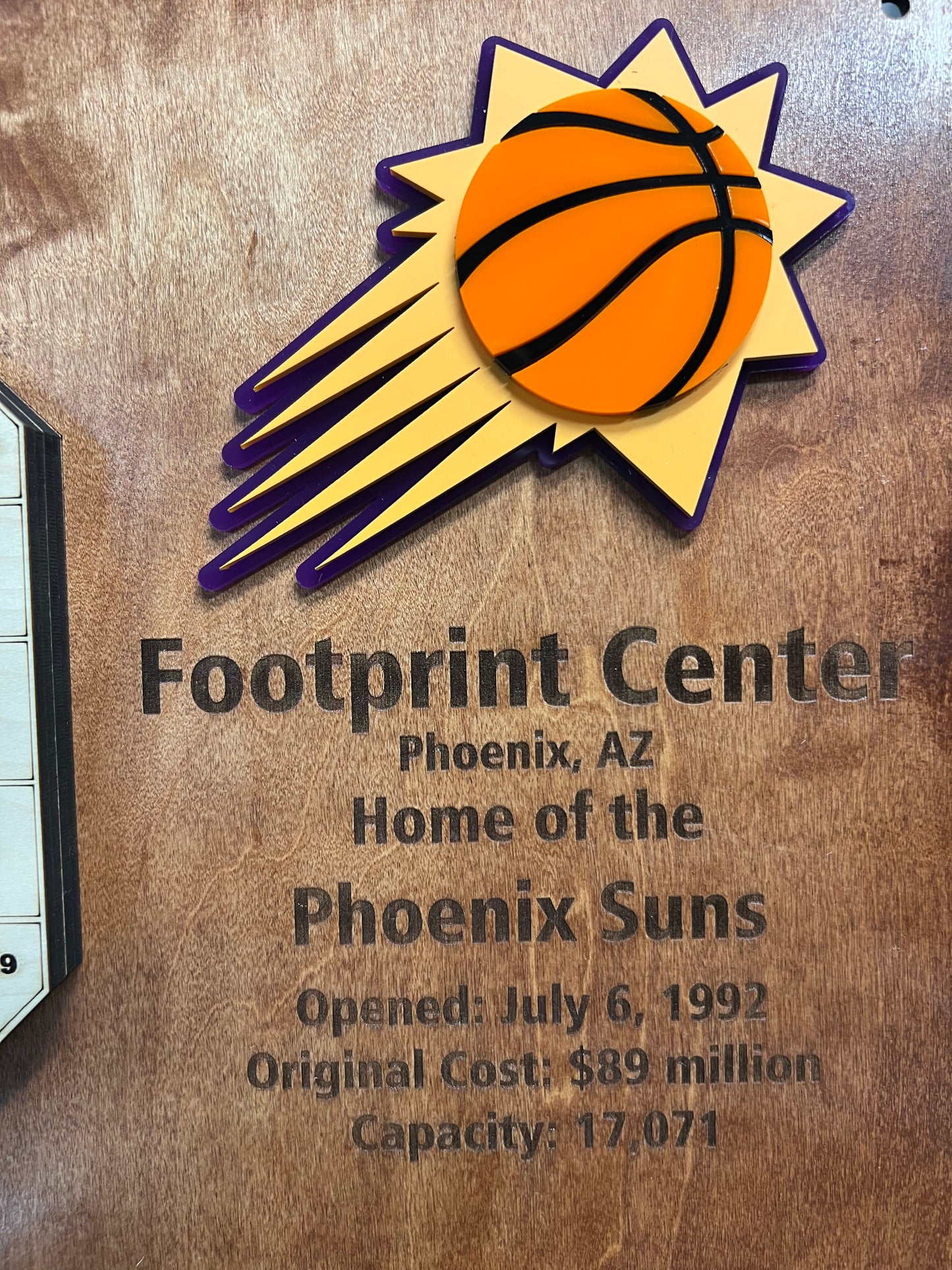 Footprint Center/Phoenix Suns 3D Display Art