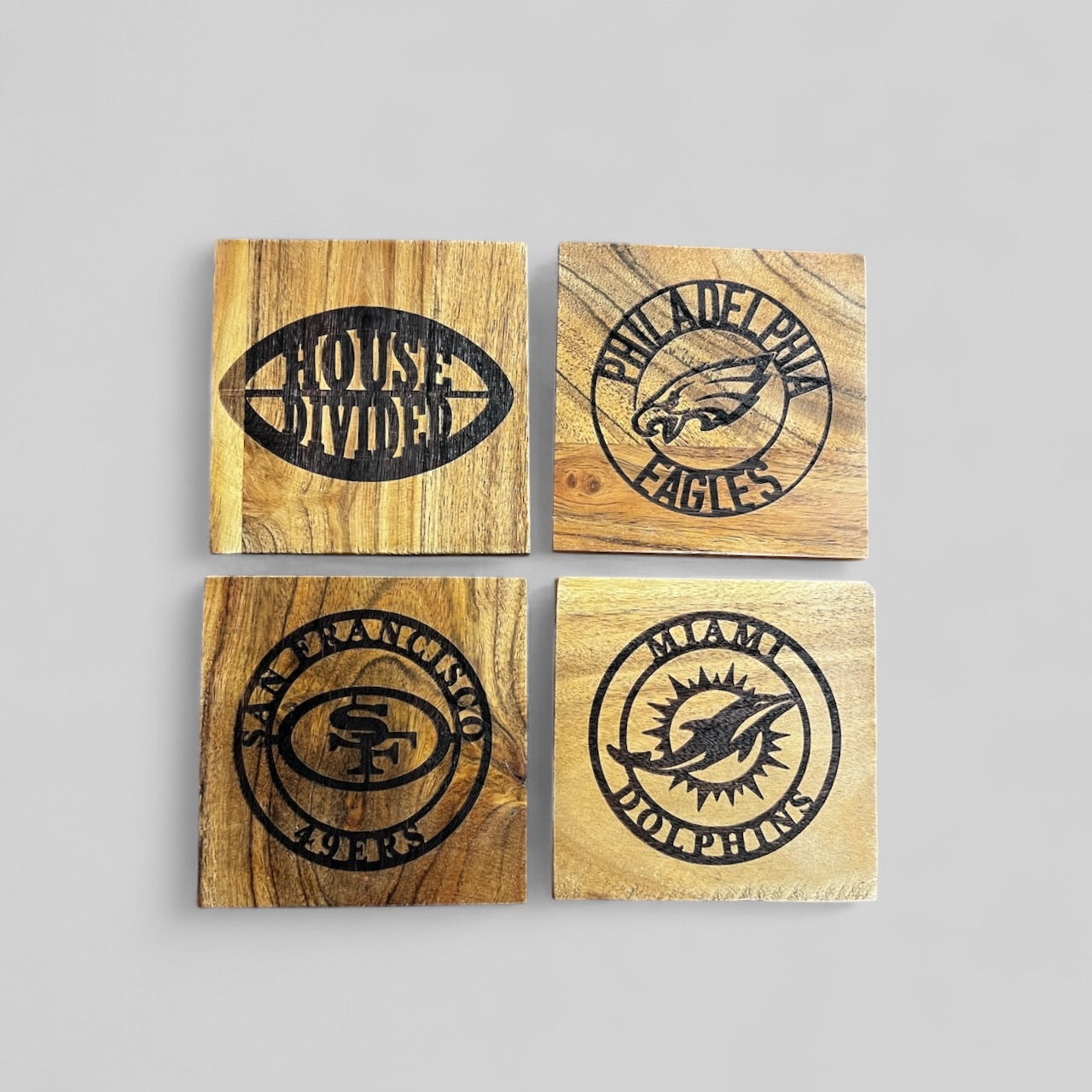 Custom Coasters (set of 4, 2 designs)