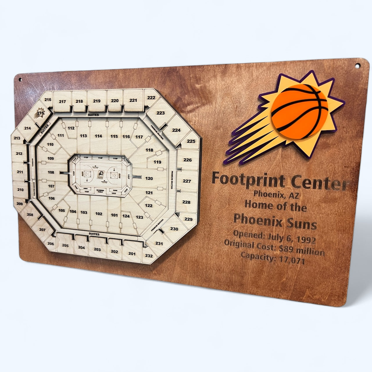 Footprint Center/Phoenix Suns 3D Display Art