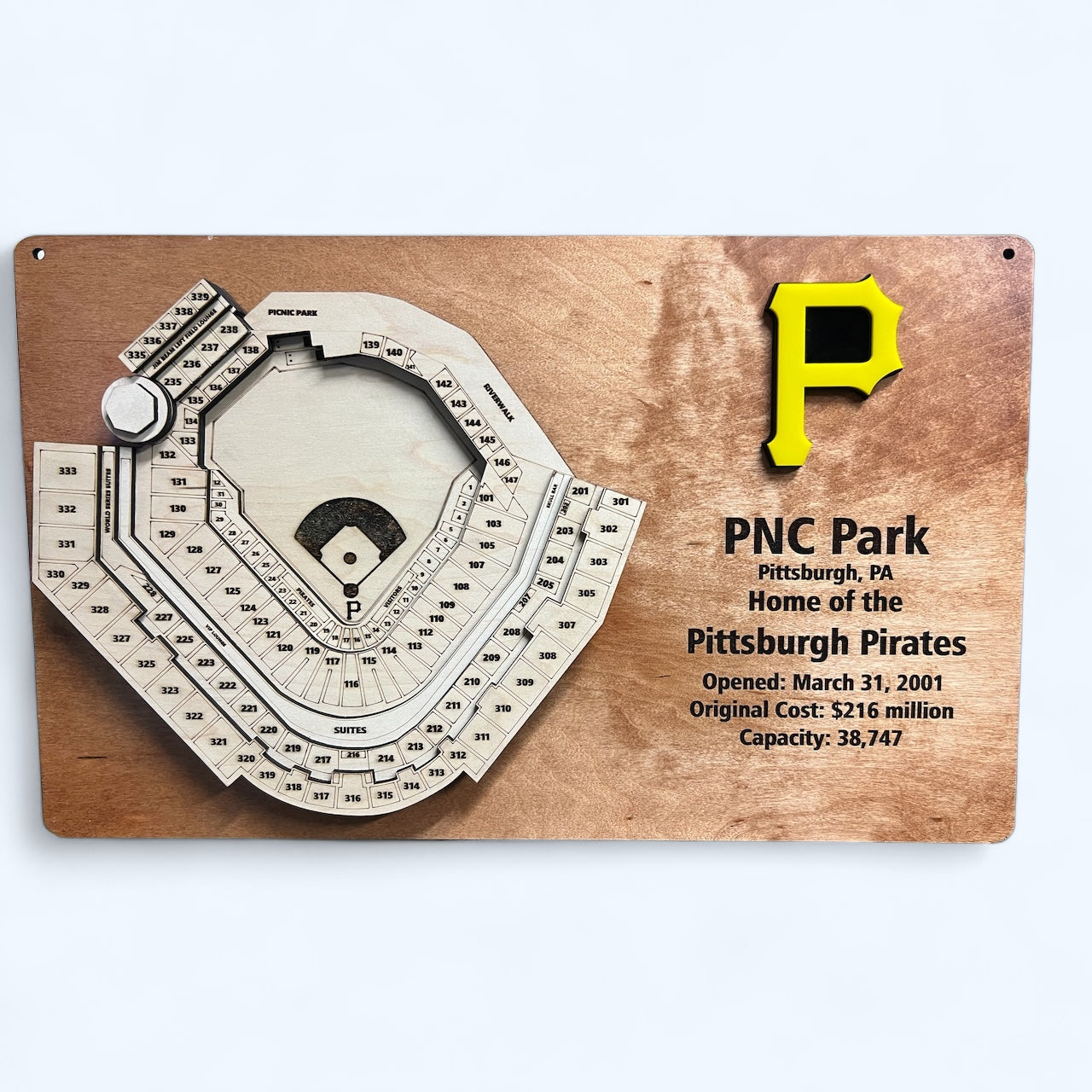 PNC Park/Pittsburgh Pirates 3D Display Art