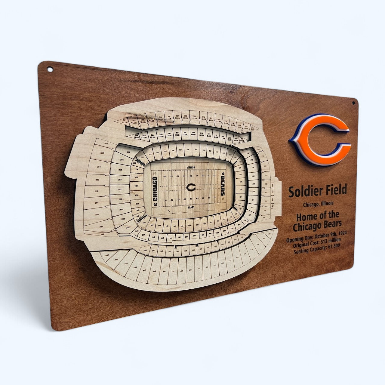 Solider Field/Chicago Bears 3D Display Art