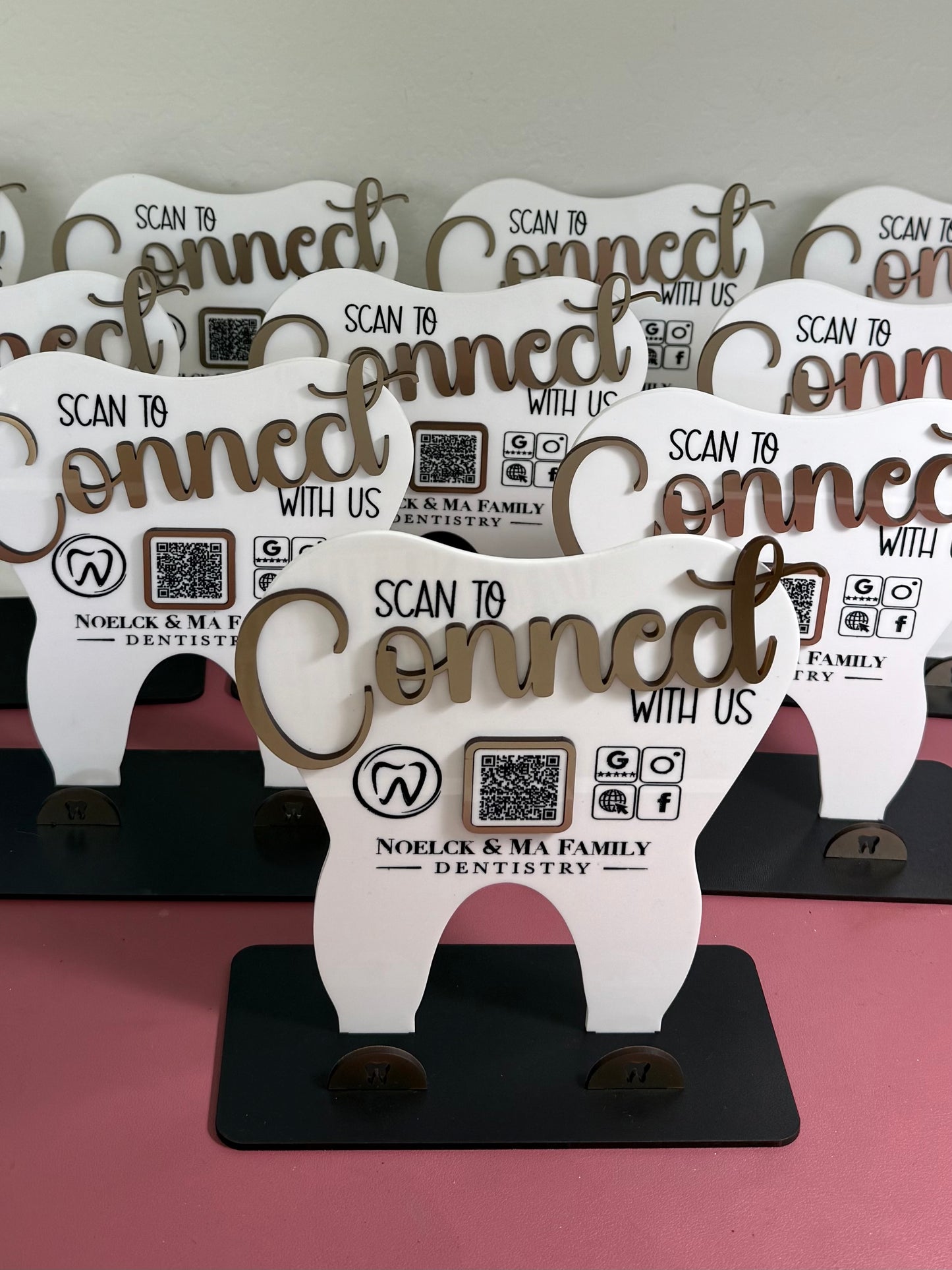 Custom QR Code Social Media Sign, Pop Up Sign, Let's Connect, Business Sign, Market Sign, Payment Sign