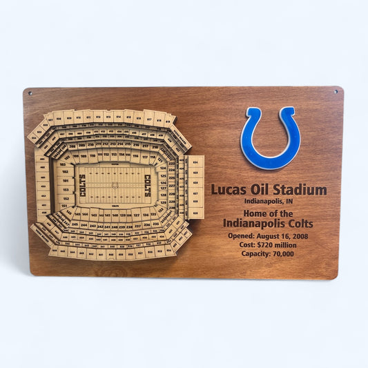 Lucas Oil Stadium/Indianapolis Colts 3D Display Art