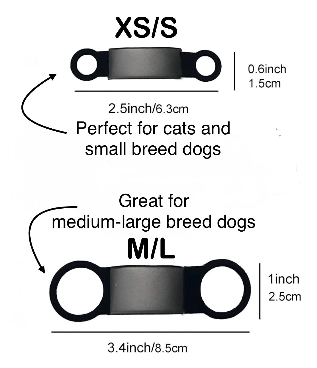 Pet ID tag, slide on silent silicone