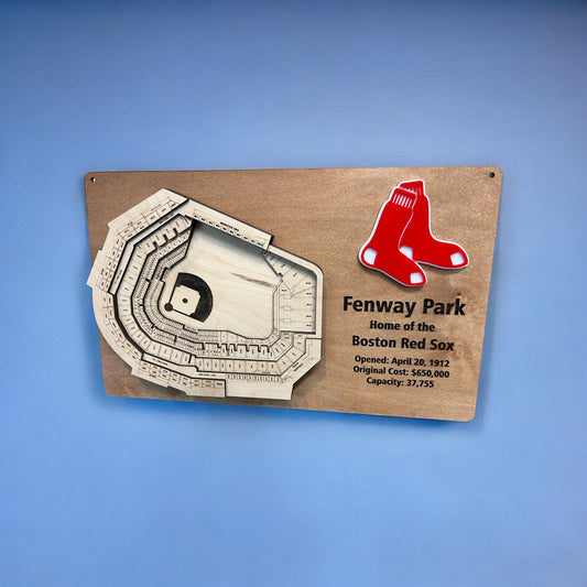 Fenway Park/Boston Red Sox Layered Wooden Display 3D Art