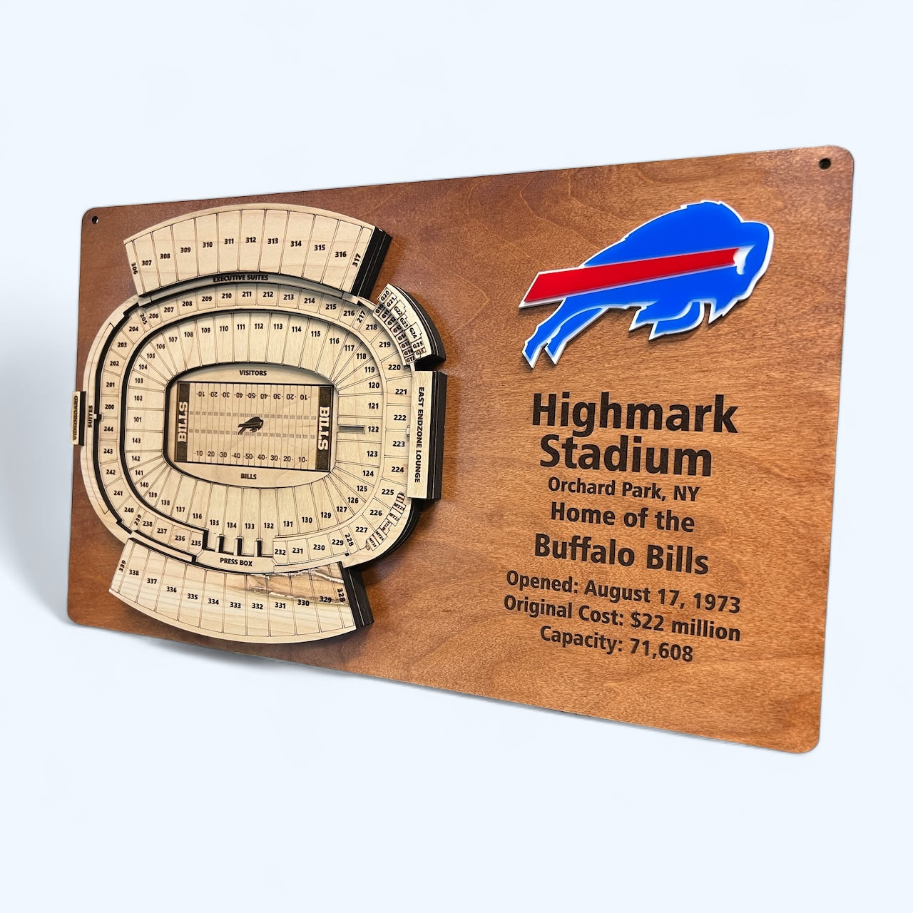 Buffalo Bills/Highmark Stadium Layered 3D Display Art