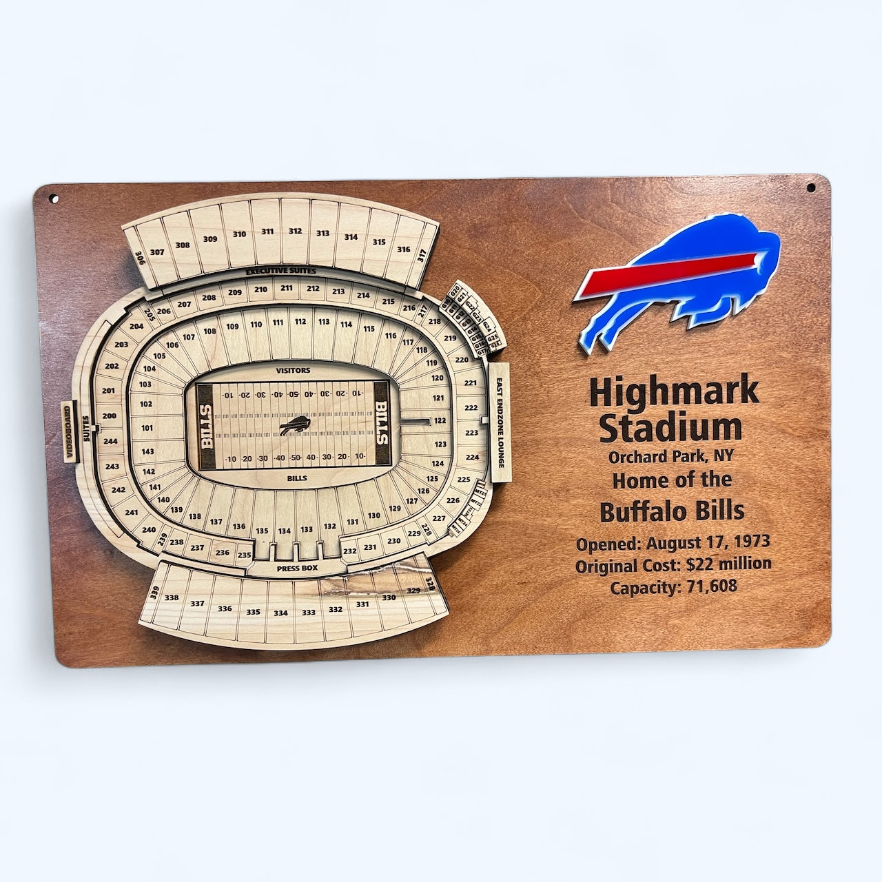 Buffalo Bills/Highmark Stadium Layered 3D Display Art