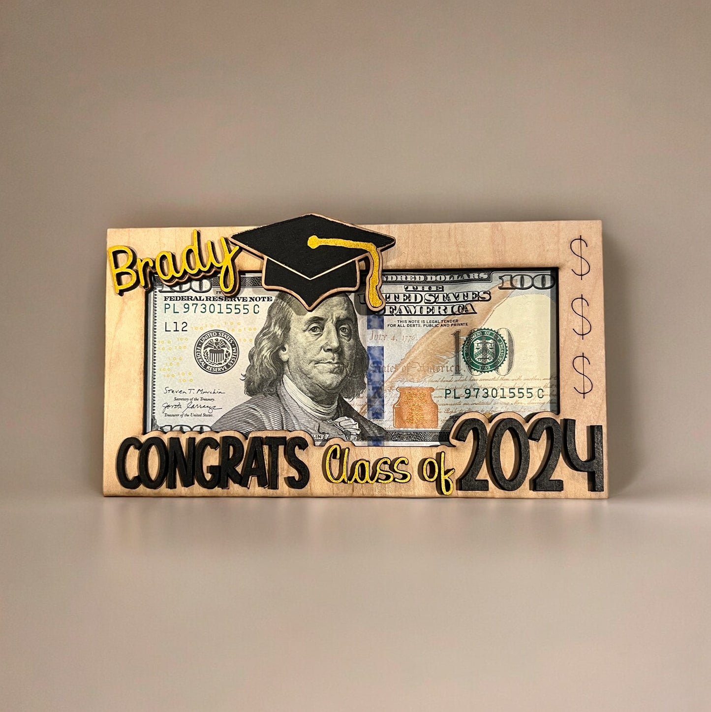 *Personalized* Graduation Money Holder