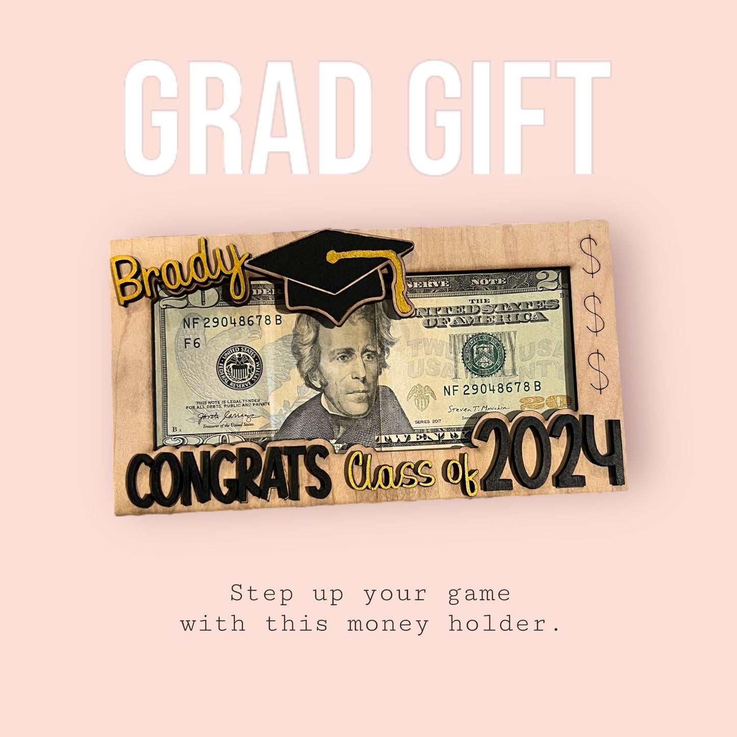 *Personalized* Graduation Money Holder