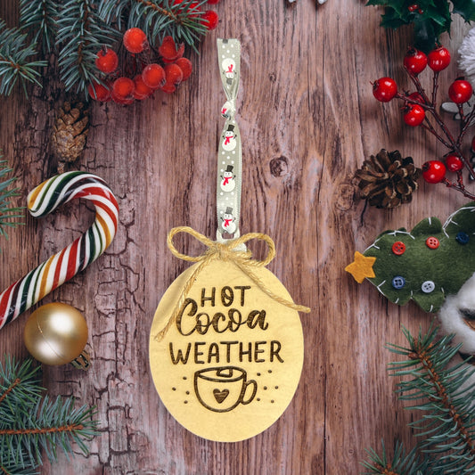 Hot Cocoa Weather Ornament