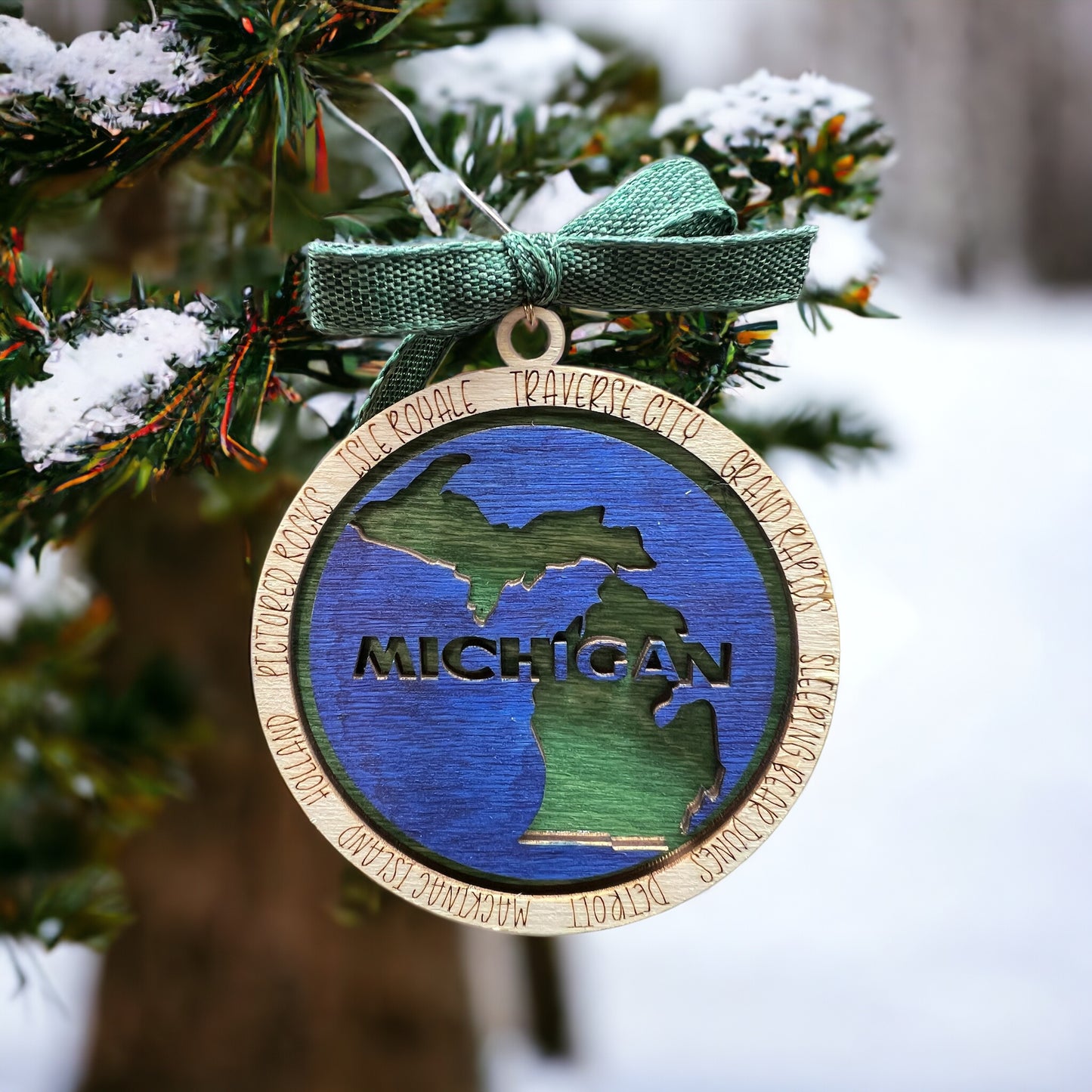 Michigan Cities Ornament