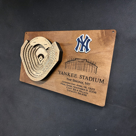 Old Yankee Stadium/New York Yankees  - 3D Baseball Art for Ultimate Fan Decor, MLB Memorabilia, Man Cave Centerpiece