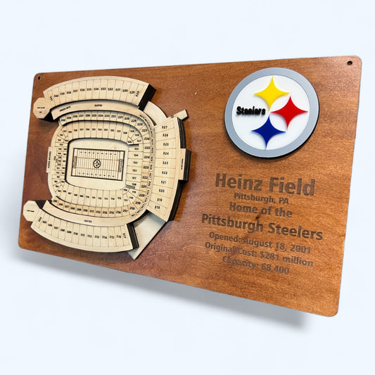 Heinz Field/Pittsburgh Steelers 3D Display Art