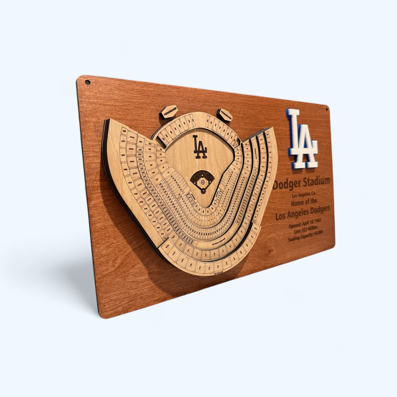 LA Dodgers Layered Dodger Stadium Display - 3D Baseball Art for Ultimate Fan Decor, MLB Memorabilia, Man Cave Centerpiece