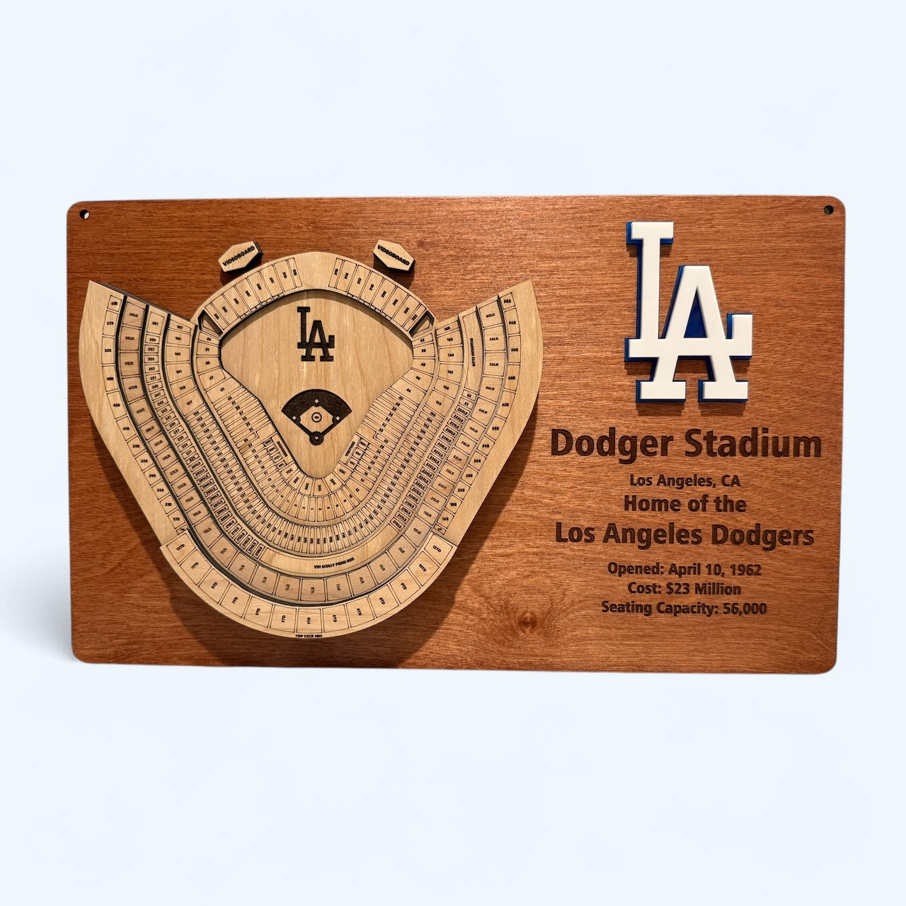 LA Dodgers Layered Dodger Stadium Display - 3D Baseball Art for Ultimate Fan Decor, MLB Memorabilia, Man Cave Centerpiece