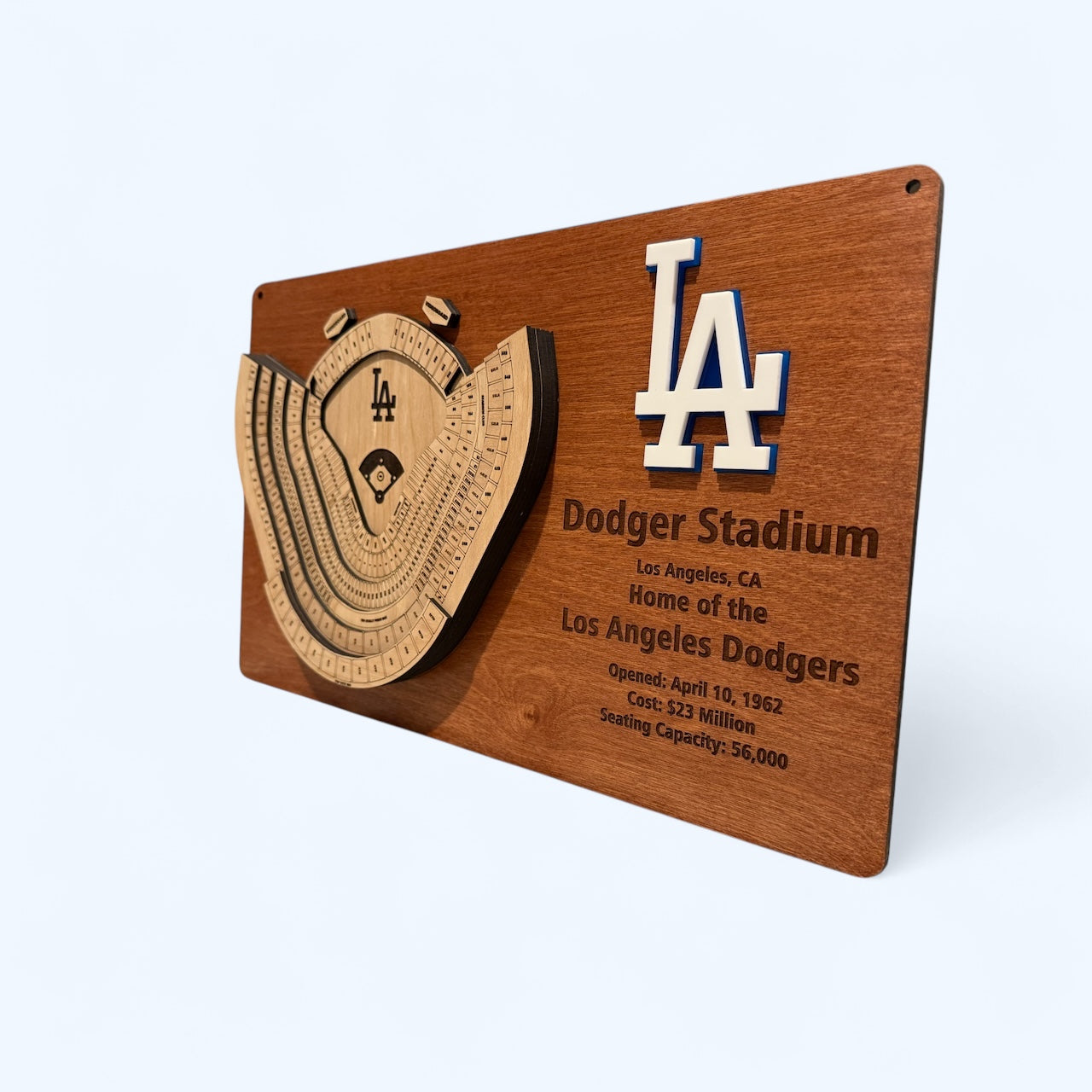 LA Dodgers Layered Dodger Stadium Display - 3D Baseball Art for Ultimate Fan Decor, MLB Memorabilia, Man Cave Centerpiece