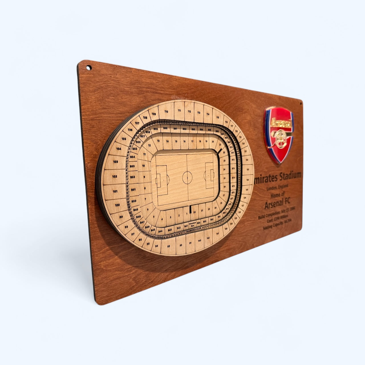 Emirates Stadium Arsenal Football Club 3D Display Art