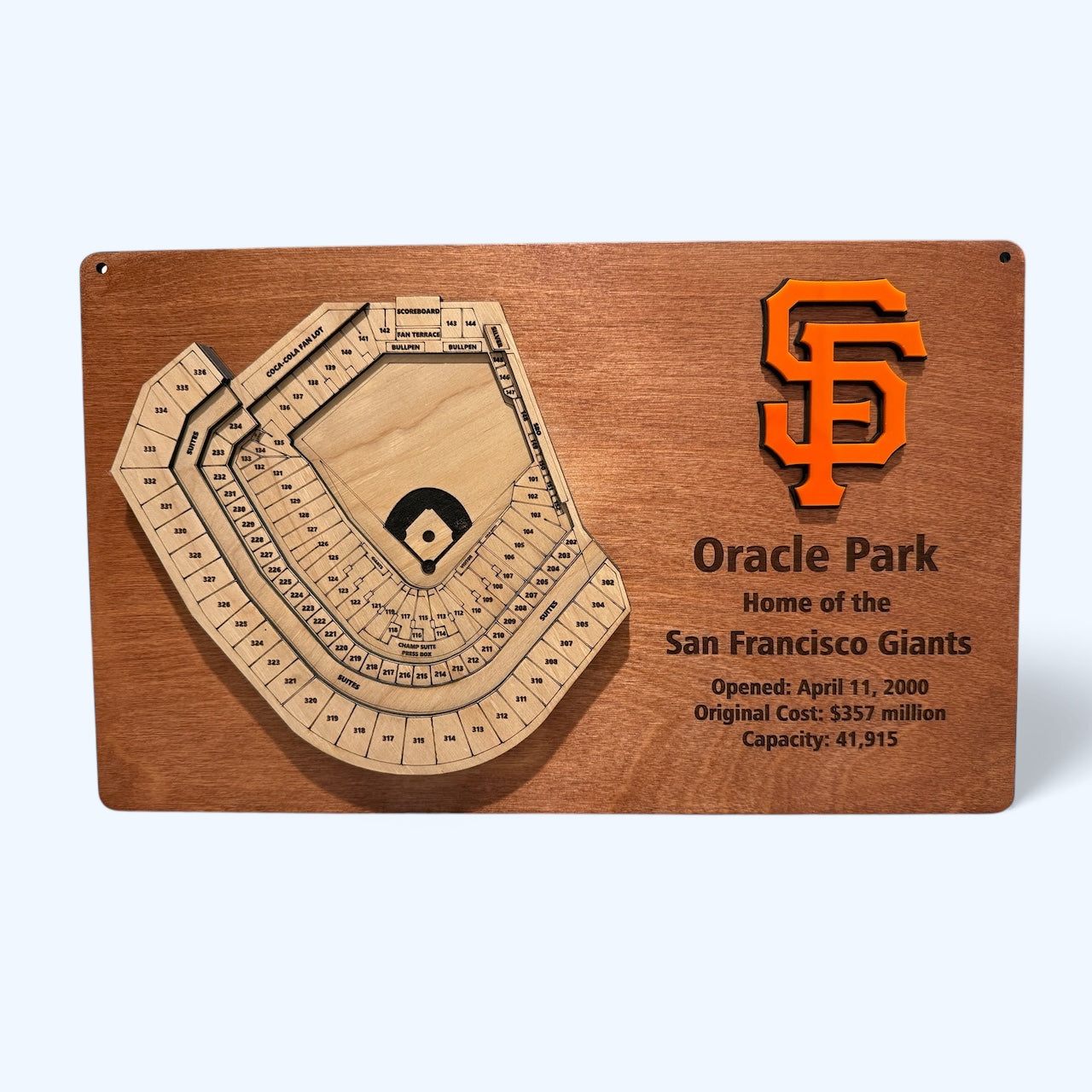 Oracle Park/San Francisco Giants 3D Display Art