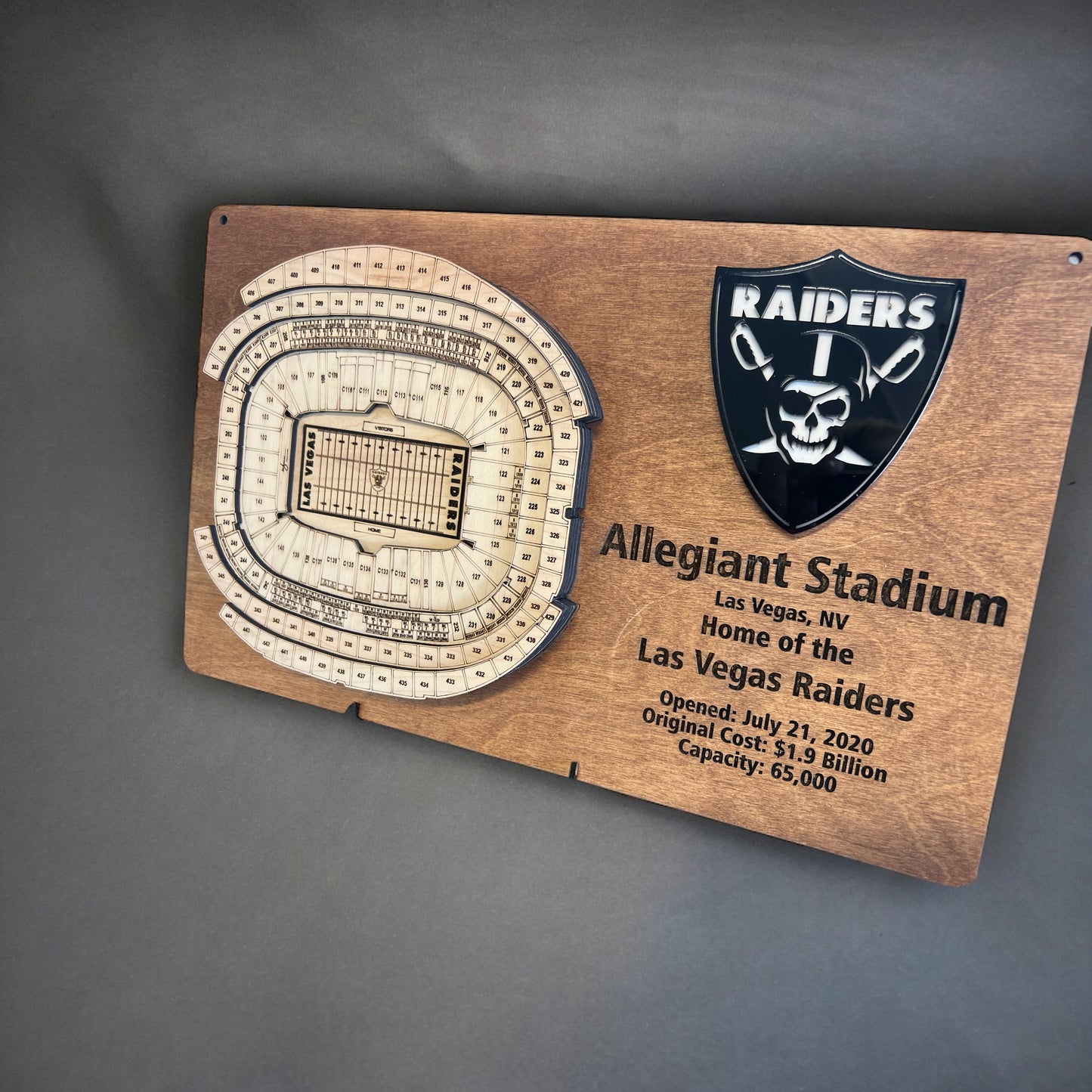 Raiders Stadium/Las Vegas Stadium 3D Display