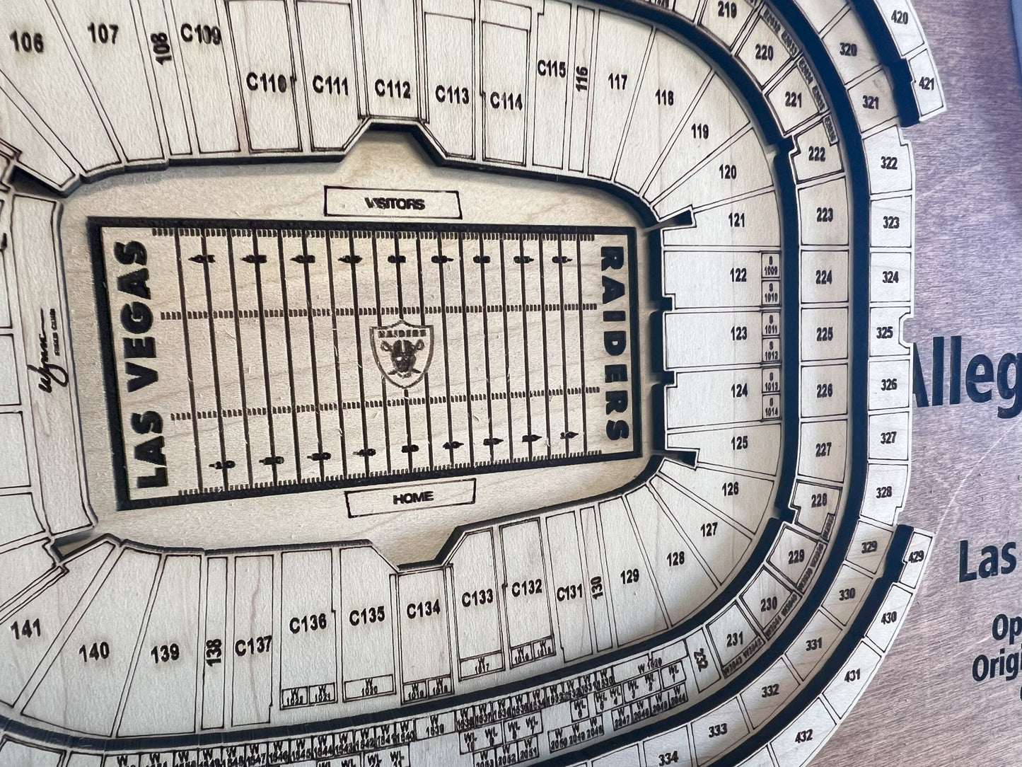 Raiders Stadium/Las Vegas Stadium 3D Display
